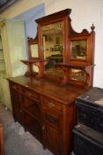 LARGE LATE 19TH CENTURY MIRROR BACK SIDEBOARD, WIDTH APPROX 154CM