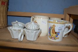GROUP OF MUGS, MAINLY ROYAL COMMEMORATIVES INCLUDING BY SHELLEY
