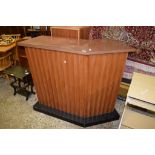 CIRCA 1970S FORMICA TOPPED BAR, MAX LENGTH APPROX 127CM