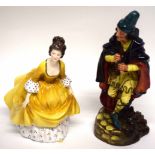 Two Doulton figures, one of the Pied Piper, the other Coralie (2)