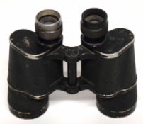 German WWII Wehrmacht binoculars, marked "Dienst glas", 10x50, retrieved from the desert, possibly