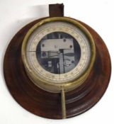 Brass measuring gauge on wooden mount