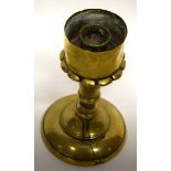 19th century brass candlestick