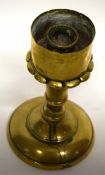 19th century brass candlestick