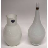 Kosta Swedish vase and a further globular vase manufactured by Kastrop