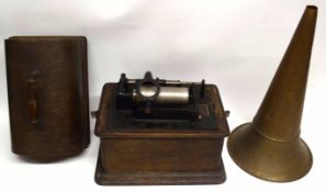 Phonograph and horn, Edison Stannard