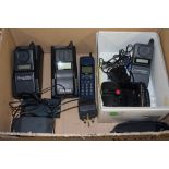 BOX CONTAINING MOTOROLA PHONE EQUIPMENT