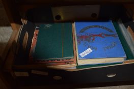 BOX CONTAINING QUANTITY OF STAMP ALBUMS