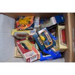 BOX CONTAINING MODEL CARS INCLUDING MATCHBOX