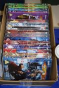 BOX OF VARIOUS DR WHO DVDS