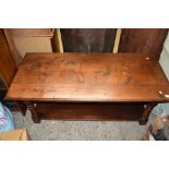LARGE MODERN HARDWOOD JOINTED COFFEE TABLE, LENGTH APPROX 131CM