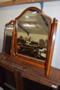 DRESSING TABLE MIRROR, HEIGHT APPROX 64CM