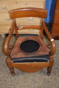 19TH CENTURY COMMODE CHAIR