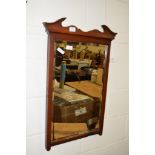 OAK FRAMED WALL MIRROR