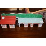 VINTAGE TOY FARM OF HARDBOARD CONSTRUCTION, WIDTH APPROX 61CM