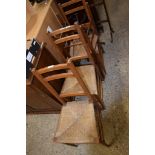 FOUR VARIOUS DINING CHAIRS, EACH HEIGHT APPROX 80CM