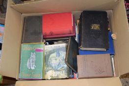 BOX CONTAINING HARDBACK AND SOFTBACK BOOKS