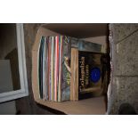 BOX OF VARIOUS EASY LISTENING VINYL RECORDS