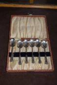 BOXED SET OF PLATED SPOONS