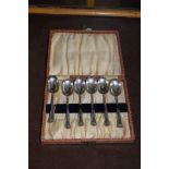 BOXED SET OF PLATED SPOONS