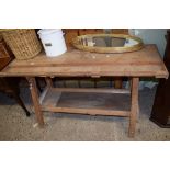 SMALL VINTAGE WORK BENCH, LENGTH APPROX 151CM