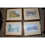 SET OF FOUR FRAMED PRINTS AFTER GEORGE SEAR DEPICTING RURAL SCENES