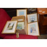 REPRODUCTION GLAZED CORNER CABINET, HEIGHT APPROX 76CM