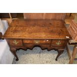 REPRODUCTION OAK LOWBOY, WIDTH APPROX 102CM