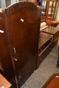 MID-20TH CENTURY UTILITY TYPE BEDROOM SUITE COMPRISING SINGLE WARDROBE, DRESSING TABLE AND CHEST