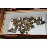 BOX CONTAINING BRASS FINIALS AND FITTINGS