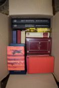 BOX OF BOOKS, VARIOUS TITLES INCLUDING THE LIVING THOUGHTS OF SWEDENBORG