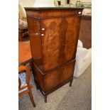 MID-20TH CENTURY MAHOGANY EFFECT DRINKS CABINET BY BURTON REPRODUCTIONS LTD, WIDTH APPROX 67CM