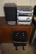 AIWA CASSETTE DESK AND STEREO SYSTEM