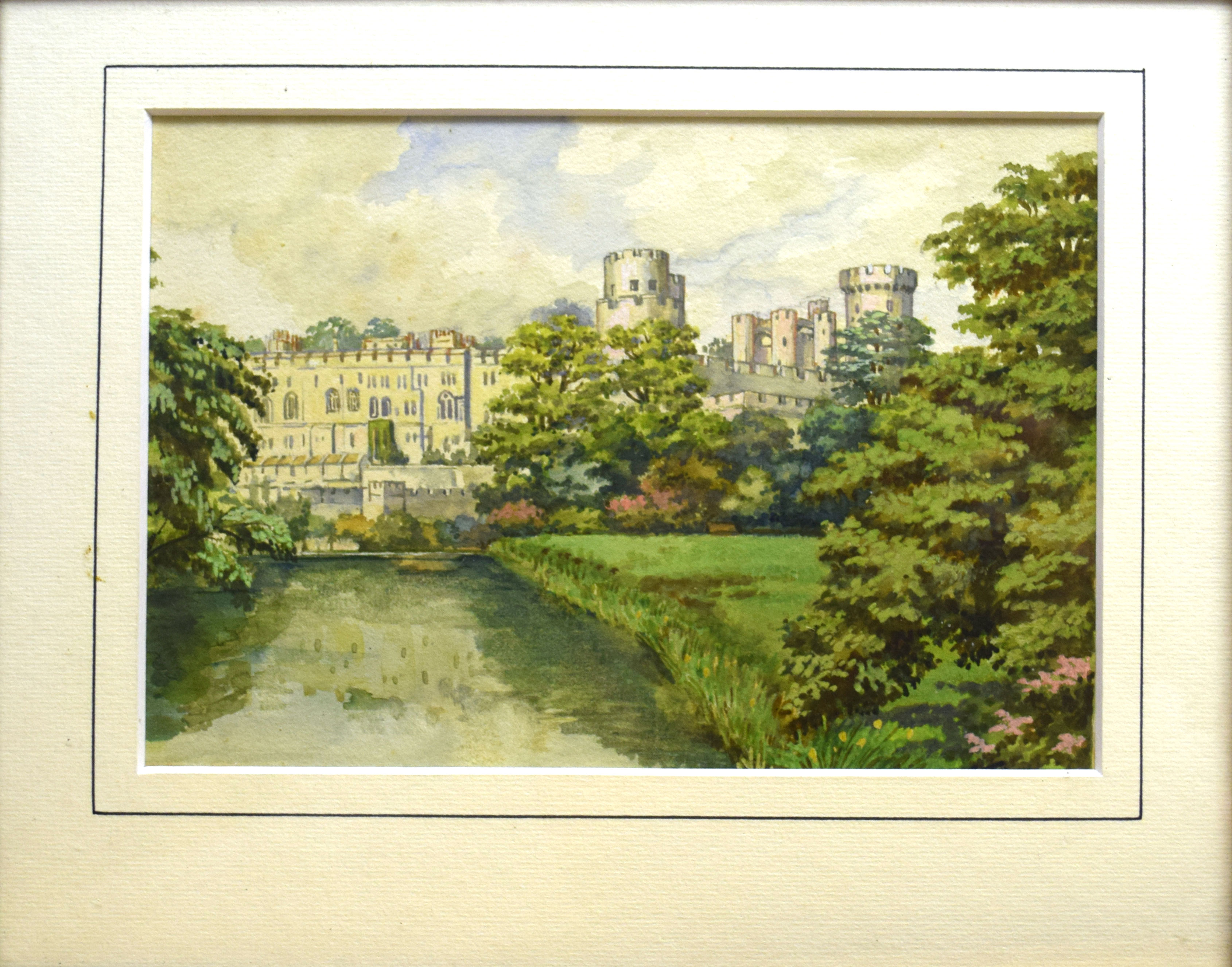 F Thomas, Views of Warwick Castle, group of three watercolours, two signed, 12 x 18cm (3) - Image 2 of 3