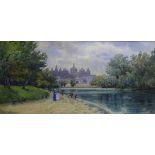 J Sinclair, "The Huntress Fountain, Hyde Park London" and "St James Park, London", pair of