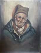 Italian School (early 20th century), Portrait of a man, indistinctly signed lower right, 25 x