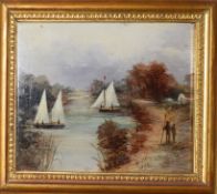 Charles Beatty, Norfolk scenes, group of 3 oils on board, one signed, 13 x 17cm (3)