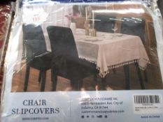 Marlow Home Co. Box Cushion Dining Chair Slipcover, Colour: Ivory, RRP£30.99