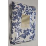 Oasis Home Amelia Eyelet Room Darkening Curtains, Colour: Indigo, Size per Panel: 168 W x 229 D