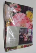 17 Stories Faded Floral Duvet Set, Size: Kingsize - 2 Standard Pillowcases, Colour: Aubergine,