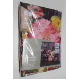 17 Stories Faded Floral Duvet Set, Size: Kingsize - 2 Standard Pillowcases, Colour: Aubergine,