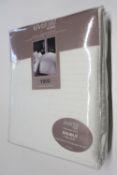 Ebern Designs Wacissa 1000 Thread Count Fitted Sheet, Size: Double (4'6), Colour: Cream, RRP £23.99
