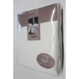 Ebern Designs Wacissa 1000 Thread Count Fitted Sheet, Size: Double (4'6), Colour: Cream, RRP £23.99