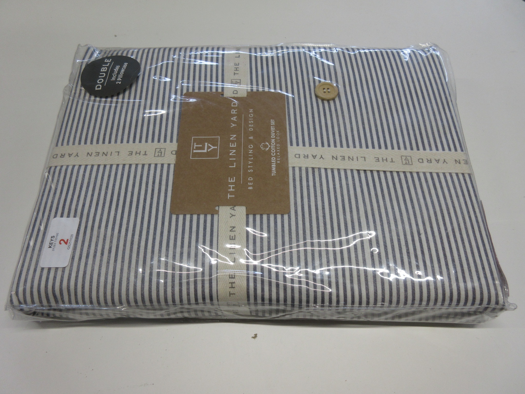 Mack + Milo Rex Percale Duvet Cover Set, Size: Double, Colour: Grey, RRP £32.99