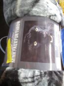 World Menagerie Lohan Black Panther 3D Printed Throw, Size: W150 x L200cm, RRP£18.99