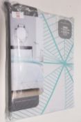 Hykkon Dennis Zander Duvet Cover Set, Size: Kingsize, Colour: Aqua, RRP £18.99