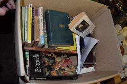 BOX CONTAINING QUANTITY OF HARDBACK AND SOFTBACK BOOKS INCLUDING D H LAWRENCE “THE RAINBOW”