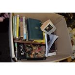 BOX CONTAINING QUANTITY OF HARDBACK AND SOFTBACK BOOKS INCLUDING D H LAWRENCE “THE RAINBOW”