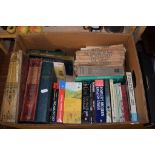 BOX OF BOOKS INCLUDING FRANCO-PRUSSIAN WAR AND SIR WALTER SCOTT’S NOVELS IN PAPERBACK