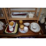POTTERY KITCHEN WARES, SERVING DISHES AND RAMEKINS